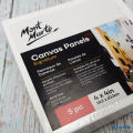 4 x 4in Mini Canvas Panel (5 pcs per pack) - Mont Marte. 