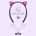 Wireless Bluetooth earphones cat earphones. 