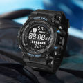 (Preorder) LIGE FOXBOX Men's Fashion Watch,5ATM Waterproof Luminous Sports Jam Tangan Digital Week Calendar Quartz Watch + Box အမျိုးသားဝတ်လက်ပတ်နာရီ. 