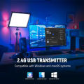 (Preorder) NEEWER 15.5" LED Streaming Keylight, Clamp-on Desktop Panel Light for Game Recording, Calls, Zoom, CRI97+, PC/Mac iOS/Android 2.4G App Control, Compatible with Elgato Stream Deck, GL1 PRO. 