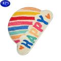 Moon Shape Soft Fur Foot Mat (L size). 