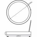 Philips LED Downlight 15W Cool White Surfacemounted. 
