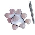 Rose Quartz Heart shape pendant,  ပန်းရောင် သလင်းကျောက် အသဲပုံ ဆွဲသီး၊. 