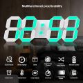 3D LED Digital Alarm Clock, 7" Large Display Alarm Clocks for Bedrooms, with 3 Adjustable Brightness Levels Desk Alarm Clock for Home Office. 