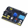 DHT11 LM35 Temperature Humidity Sensor Multifunction Expansion Board Adapter For Arduino UNO R3 RGB LED IR Receiver Buzzer I2C. 