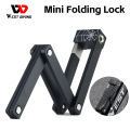 (Preorder)Western Folding Zinc Alloy Bicycle Lock Motorcycle Riding Portable Anti-theft Lock Equipment Bike Lock Road Bike MTB စက်ဘီးသော့. 