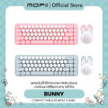 (Preorder) (Thai keyboard layout) MOFii BUNNY Compact Wireless Combo Set: A compact wireless keyboard and cute bunny mouse combo set.. 