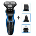 DS-9166 4-in-1 Beard Shaver Electric Beard Sideburn Nose Hair Trimmer LED Display USB Rechargeable Shaving Tool. 