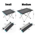 Foldable Table Portable Folding Table Desk Camping Picnic Outdoor Mini Table Ultralight Aluminium Alloy. 