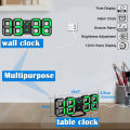 3D LED Digital Alarm Clock, 7" Large Display Alarm Clocks for Bedrooms, with 3 Adjustable Brightness Levels Desk Alarm Clock for Home Office. 