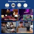 (Preorder) BOYA K5 USB RGB Desktop Microphone, Gaming Microphone, Wireless Microphone, Condenser Microphone, PC Microphone, Vocal Recording Microphone, Compatible with Mobile Phones.. 