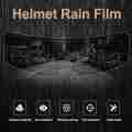 Motorcycle helmet rainproof and anti-fog film. 