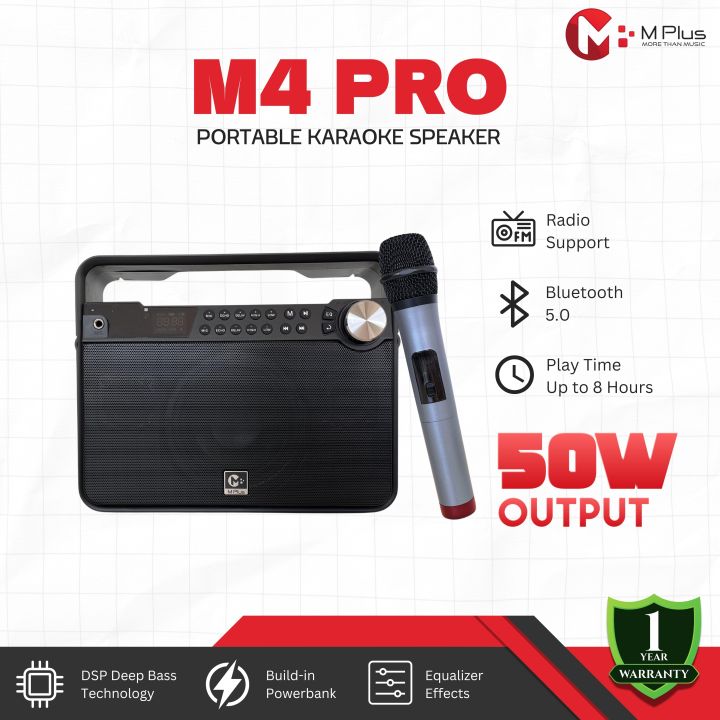 MPlus%20M4%20Pro%2050W%20Portable%20Karaoke%20Speaker%20-%20Image%202