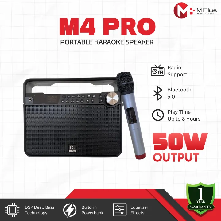 MPlus%20M4%20Pro%2050W%20Portable%20Karaoke%20Speaker%20-%20Image%202