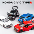 (Preorder) LEO 1:32 Scale HONDA CIVIC TYPE-R DIECAST model alloy car sound and light pull back caR TOYS COLLECTION Toys for boys Gift Collection ကလေးကစားစရာအရုပ်. 