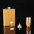 Wood Design Hip Flask. 
