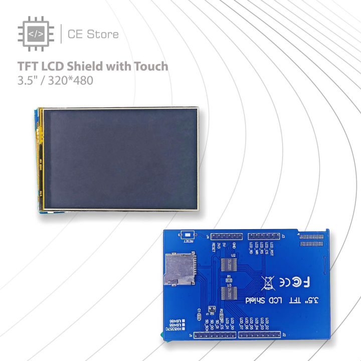 TFT LCD Shield with Touch (3.5" / 320*480) - CE Store
