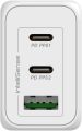 Prolink 3port 65W Travel Wall Charger with Intellisense (PTC36501). 