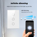 (Preorder)Dimmer Socket Switch Wifi Light Switch 118*70mm Voice Control/APP Control Switch Work with Alexa Google Home Assistant. 