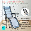 Winner Reclining Deck Chair with Airflow Mesh Sofa Grey Color (W670xD1800xH1000)mm 7.5kg. 