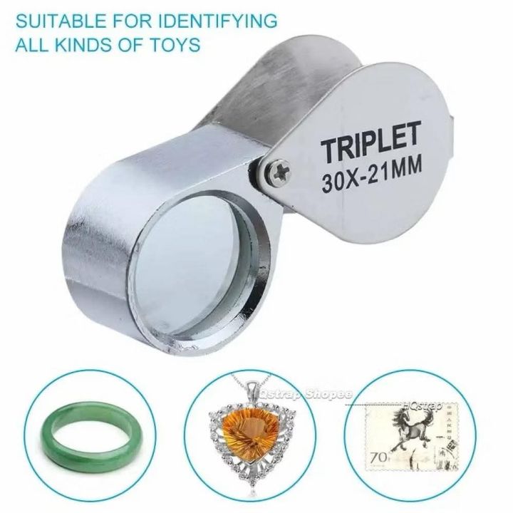 10X/20X/30X%20Pocket%20Loupe%20Magnifier%20Jewelry%20Watch%20Accessories%20Magnifying%20Glass%20Foldable%20Triplet%20Jewelers%20Eye%20Glass%20Tool%20Reading%20Magnifier%20Device%20-%20Image%204