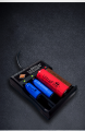 18650 Four Slot Lithium Battery Charger Rechargeable Lithium Li ion Batteries Compatible 18650 26650 21700. 