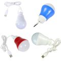 USB LED Bulb 3w Portable Hook led Bulb USB Light Reading lamp for Camping Laptop pc Power Bank. 