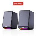 Lenovo ThinkPlus TS38 Wired Audio Calling Surround Sound Anti-magnetic Heavy Bass Low Latency Computer Loudspeaker. 