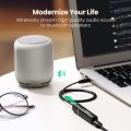 (Preorder) UGREEN Wireless Bluetooth 5.0 3.5mm Audio Transmitter Adapter with Microphone. 