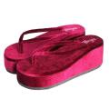 Thin Ya Nant Women's Myanmar Traditional Velvet Court-FlipFlop 1/2- Mya Malar. 