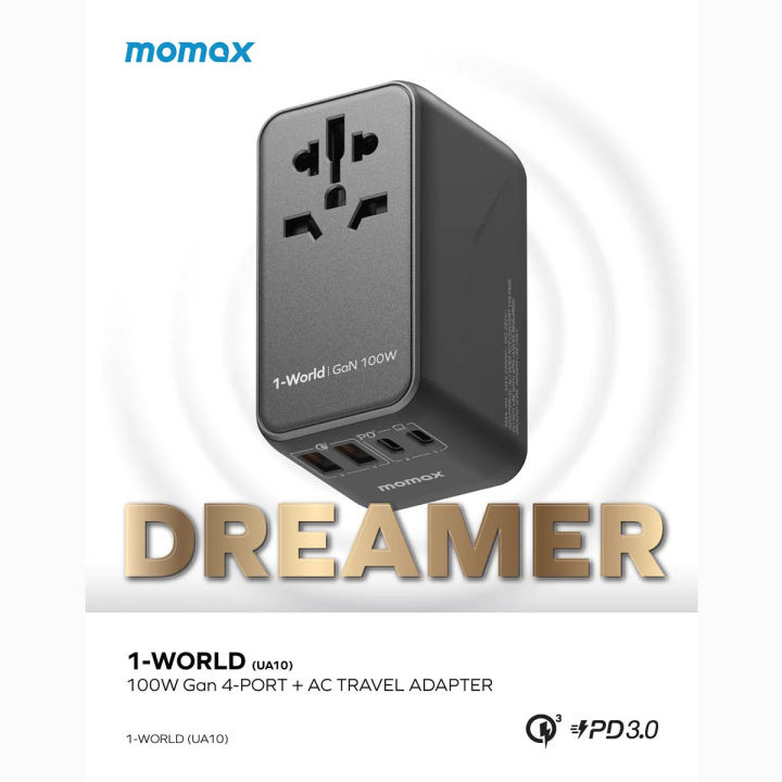 Momax%201-World-Dreamer%20100W%20GaN%20All%20Round%20Fast%20Travel%20Charger%20(UA10D)%20(iSure)%20-%20Image%203