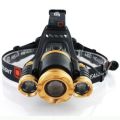 USB Rechargeable Zoom Led Headlight Induction 3LED T6 Head Lamp. 