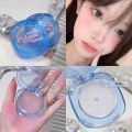 Bewild Crystal Blush  Matte Shimmer Blush Palette Transparent Crystal Warm Color-changing Peach Pink Rouge Cheek Blusher Natural Contour Blush Makeup. 