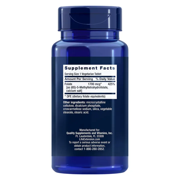 Life%20Extension%20-%20Optimized%20Folate%20L-Methylfolate%201700%20mcg%20DFE%20(100%20VTabs)%20-%20Image%204