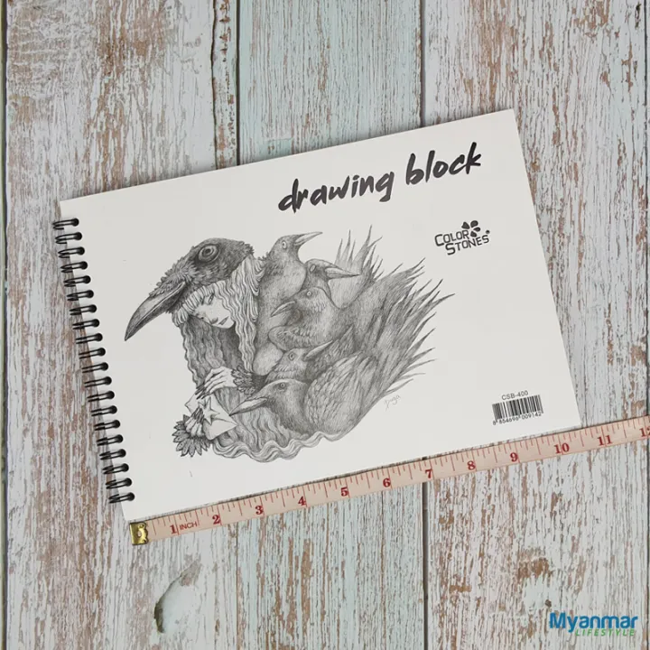 230gsm%20-%207.3%20x%2010.5%20inch%20%20-%20%2020%20Sheet%20-%20Drawing%20Block%20-%20ColorStones%20-%20Image%204