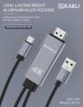 KAKU  KSC-557 Lightning to HDMI mirroring display adapter Fast and stable data transmission dark color. 