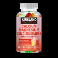 (Preorder)KIRKLAND Calcium Magnesium Zinc Gummies - Helps Strengthen Bones and Teeth, Muscles, and Immunity. 