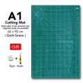 A1 Cutting Mat | Cutting Pad | Craft Cutting Board | Non-Slip Surface For Fabric | Double Sided Line Guides Self Healing Craft Mat | Desk DIY Handmade Stickers Cutting Plate Office Supplies | PVC Patchwork Cut Pad Durable Patchwork Tools. 