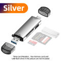 (Preorder)FONKEN 6 In 1 OTG Type C Card Reader SD Micro Type C To Usb USB Adapter Otg 3.0 TF Card USB Type C Card Reader Converter USB Flash Drive. 