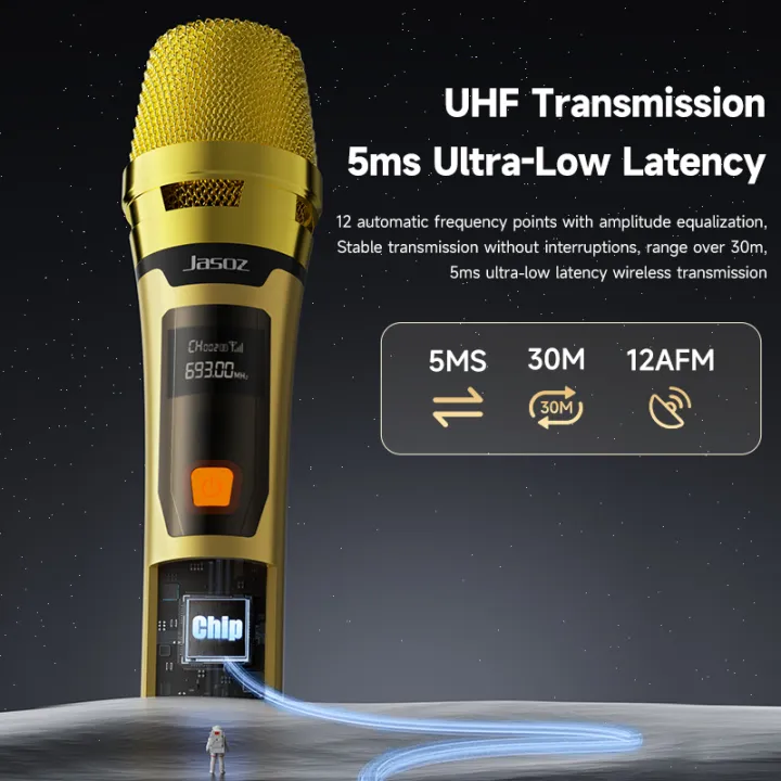 (Preorder)%20Jasoz%20JM04%20UHF%20genuine%20stage%20microphone%20for%20professional%20home%20karaoke,%20clear%20sound,%20wireless%20microphone%20-%20Image%204
