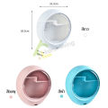(Preorder) Ecoco wall-mounted cosmetic box, wall-mounted cabinet, cosmetic storage cabinet Round skin care product shelf, cosmetic holder. 