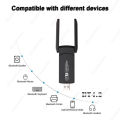 WiFi USB 3.0 Adapter 1300Mbps BT 4.2 Dual-Band 2.4GHz&5GHz Wifi Usb Network Card Wireless Receiver. 