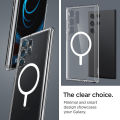 (Preorder)SPIGEN Case for Galaxy S24 Ultra [Ultra Hybrid OneTap Metal Ring Mag Fit] Hybrid magnetic case with PC back and soft TPU frame that prevents yellowing / Samsung Galaxy S24 Ultra Case ဖုန်းကာဗာ. 