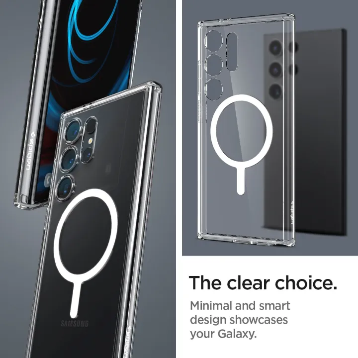 (Preorder)SPIGEN%20Case%20for%20Galaxy%20S24%20Ultra%20%5BUltra%20Hybrid%20OneTap%20Metal%20Ring%20Mag%20Fit%5D%20Hybrid%20magnetic%20case%20with%20PC%20back%20and%20soft%20TPU%20frame%20that%20prevents%20yellowing%20/%20Samsung%20Galaxy%20S24%20Ultra%20Case%20%E1%80%96%E1%80%AF%E1%80%94%E1%80%BA%E1%80%B8%E1%80%80%E1%80%AC%E1%80%97%E1%80%AC%20-%20Image%205