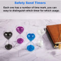 Hourglass 3-15 Minute Sand Timer: 5.1 Inch white Sand Clock, Large Sand Watch 3-15 Min, Hour Glass Sandglass for Kids, Games, Classroom, Home, Desk, Office Decor. 