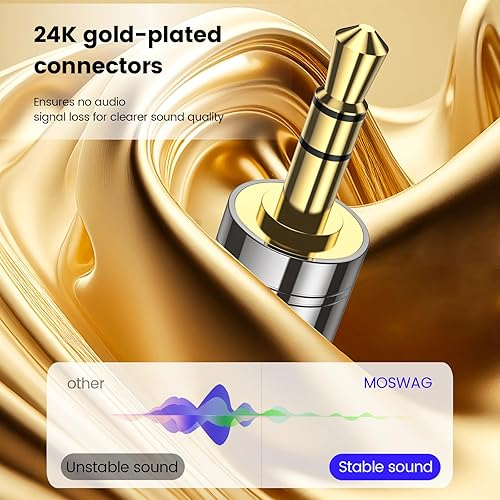 (Preorder)%20MOSWAG%203.5mm%20to%201/4"%20Stereo%20Adapter,%201/8"%20(3.5mm)%20Male%20to%201/4"%20(6.35mm)%20Female%20Adapter,%20Compatible%20Amplifiers,%20Home%20Theater%20Equipment,%20Electric%20Guitars,%20Digital%20Pianos%20-%20Image%205