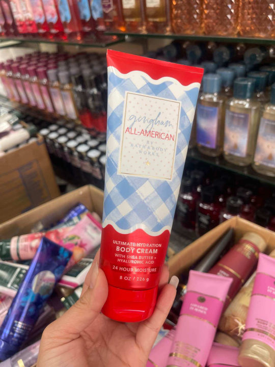 (Preorder)Bath%20&%20Body%20Works%20Gingham%20All-American%20Ultimate%20Hydration%20Body%20Cream%20226g.%20Genuine%20-%20Image%204