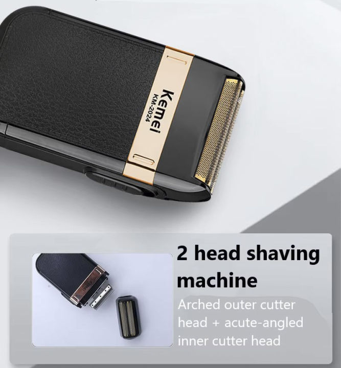 Men's%20Waterproof%20Reciprocating%20Razor%20Electric%20Shavers%20Cord-less%20and%20USB%20Rechargeable%20Hair%20Finishing%20Trimmers%20Precision%20Beard%20Trimmer%20Twin%20Blade%20Washable%20Grooming%20Razors,Shaving%20&%20Hair%20Removal%20Products%20Kemei%20Km-2024%20-%20Image%203