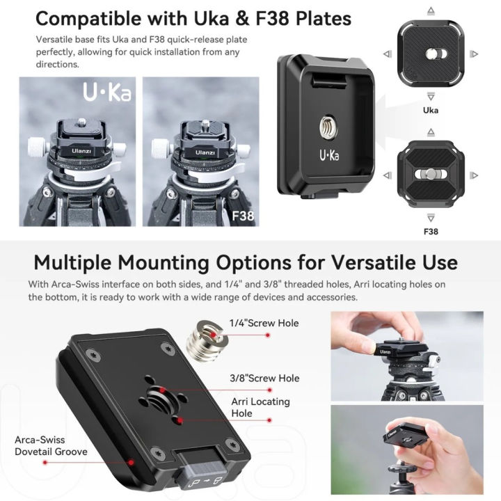 (Preorder)%20Ulanzi%20UKA01%20Uka%20Quick%20Release%20Plate%20and%20Base%20Kit%20New%20quick%20release%20plate,%20supports%20Uka%20and%20F38%20system%20plates%20-%20Image%205