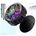 Tech Infinite fast Cooling L-06 Magnetic Suction Smart Phone Radiator Colorful Small Fan Semiconductor Refrigeration Mobile Phone Cooler Portable Cooling Fan Game Mobile Phone Cooler USB Powered Cell Phone Radiator Snap-on Cooling Tool. 